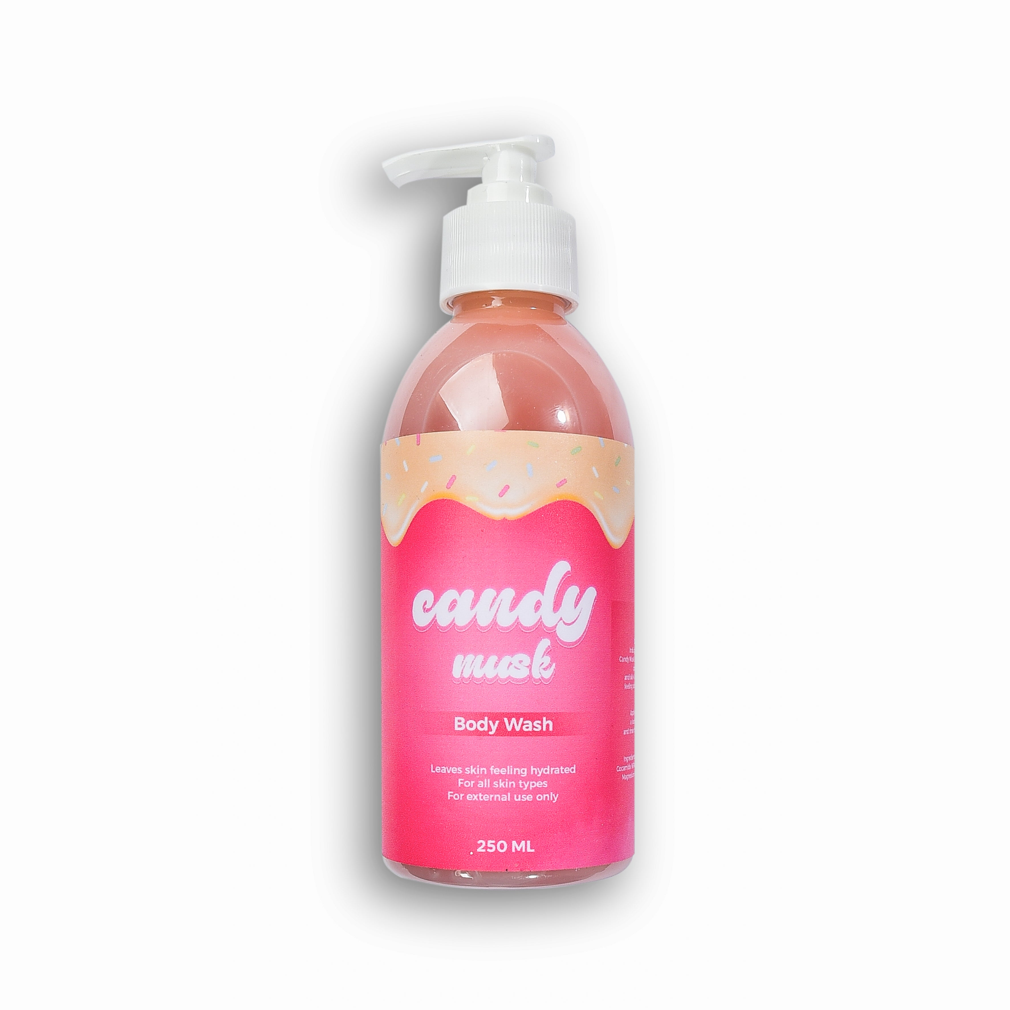 Candy Musk Body Wash by Elena Cosmetics – gentle cleansing with a sweet, long-lasting scent.