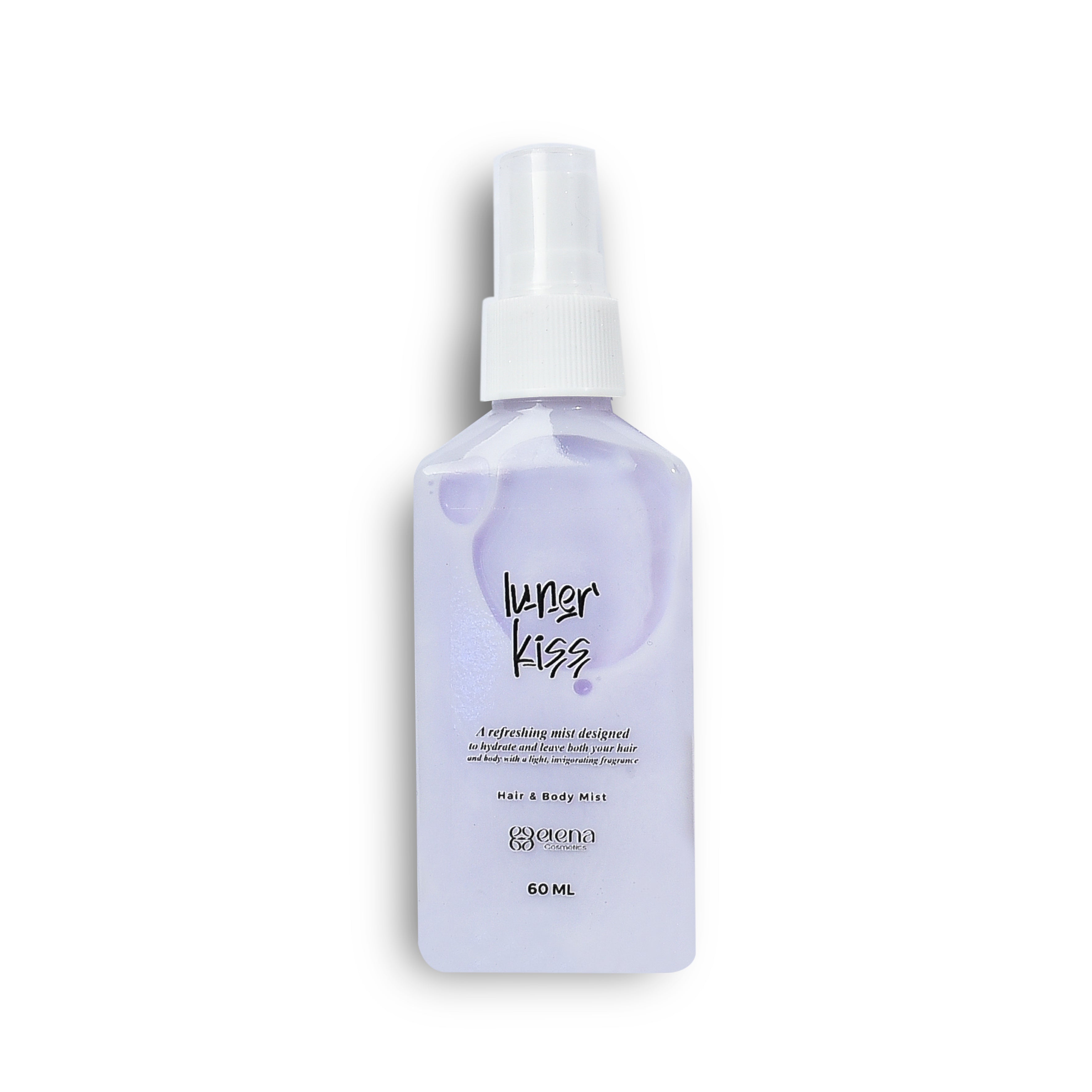Luner Kiss Hair & Body Mist by Elena Cosmetics – refreshing mist with a shimmering, celestial scent.
