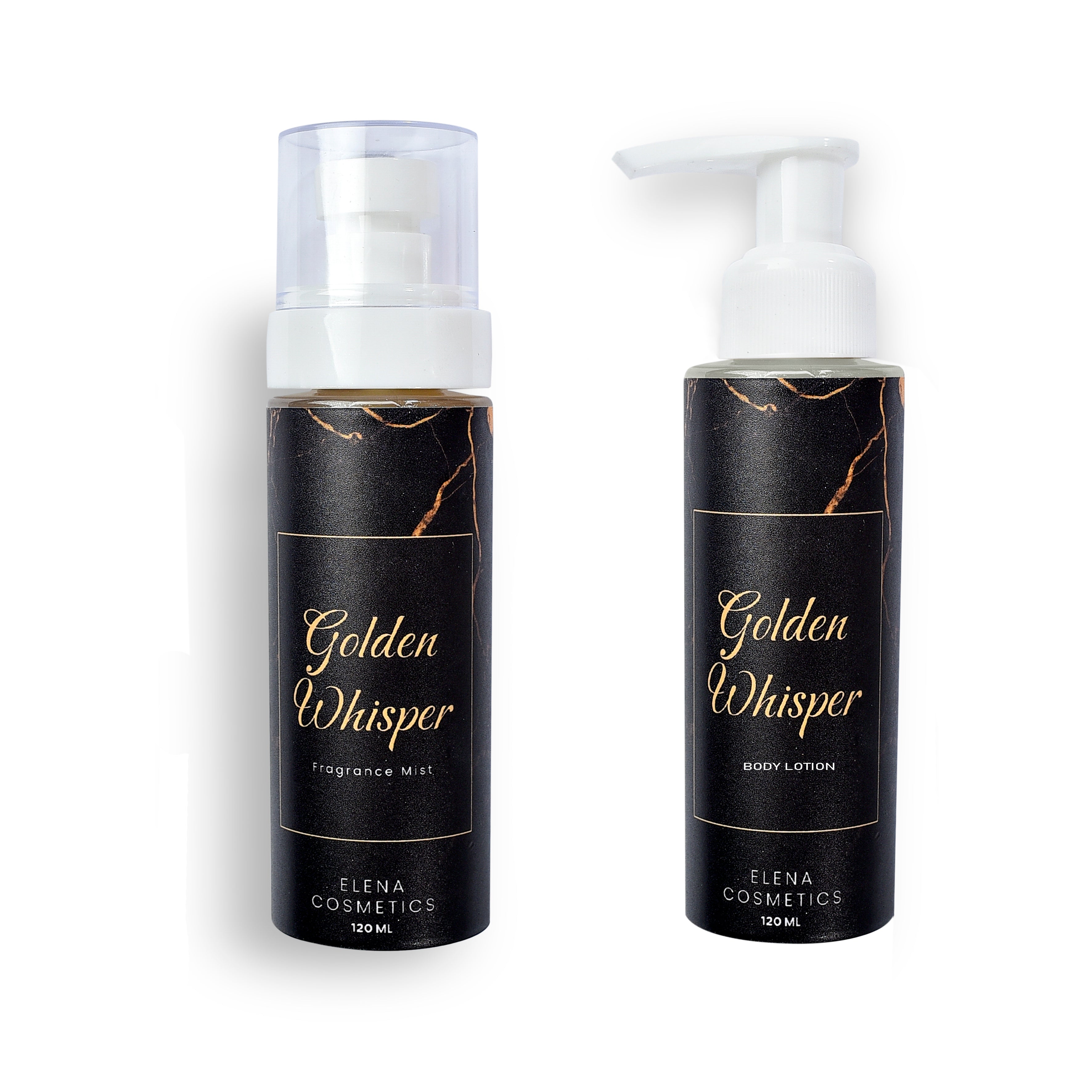Golden Whisper Mist & Lotion Bundle - Elegant & Moisturizing by Elena Cosmetics